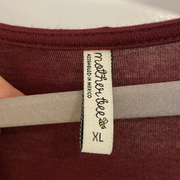 Mother Bee XL Maternity dress color wine - Picture 4 of 6